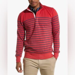 Brooks Brothers Striped Half Zip Pullover S Nautical Mariner Preppy Old Money